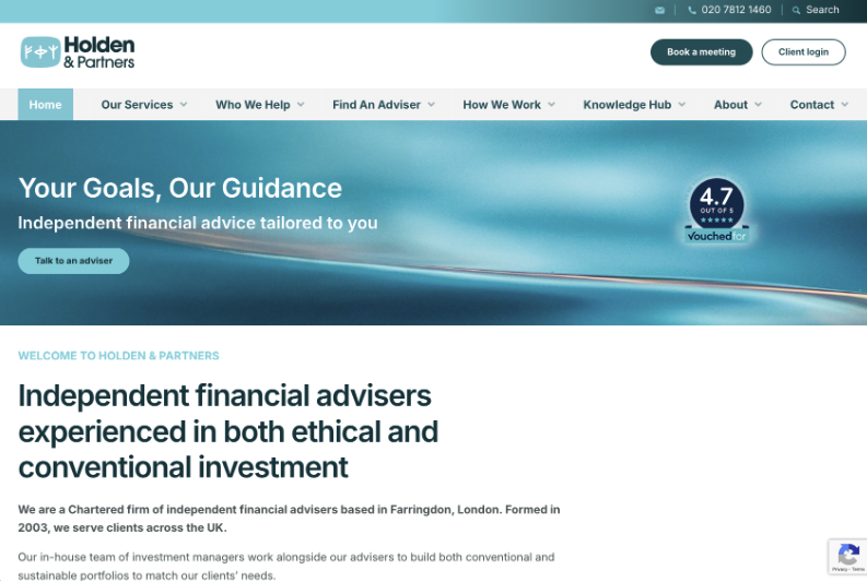 Holden & Partners website